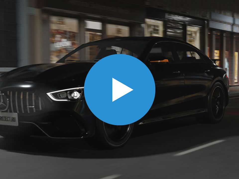 Mercedes GT 63 car 3D animation in Blender